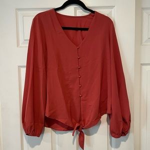 Balloon sleeve blouse